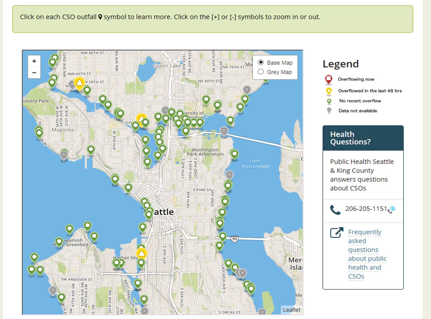 CSORealTime King County Wastewater Treatment